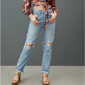 Agolde Riley Blitz High Rise straight Jeans